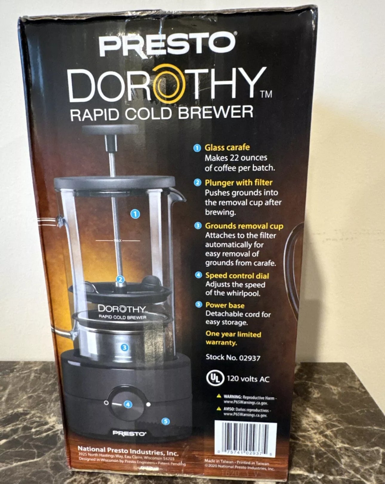 Presto Dorothy Rapid Cold Brewer